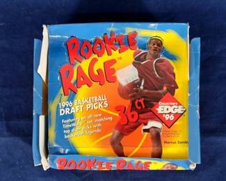 1996 Edge Rookie Rage Basketball Box 36 Packs Kobe Bryant Rookies and Inserts RARE