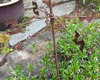 Rustic Metal Weather Vane Decor