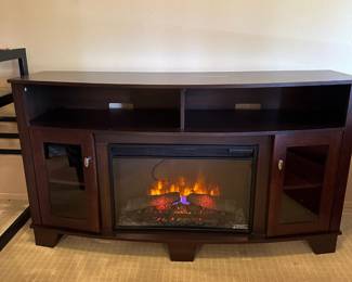Freestanding Electric Fireplace TV Stand