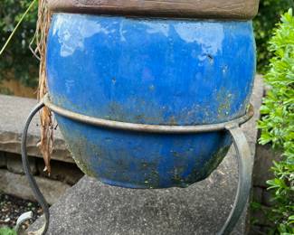 Assortment of Glazed Ceramic Planters