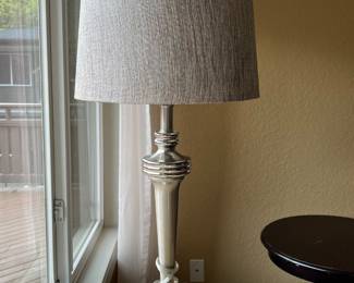 Brushed Nickel Modern Table Lamp