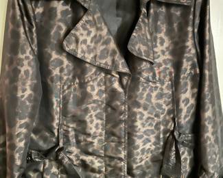 Alfani Leopard Print Rain/Trench Coat