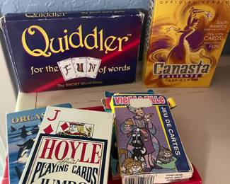 Assortment of Board Games, Playing Cards