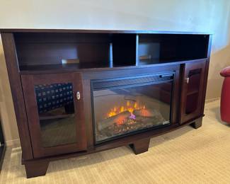 Freestanding Electric Fireplace TV Stand