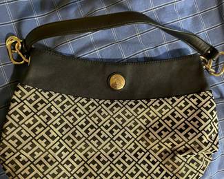 Tommy Hilfiger Monogramed Canvas Purse
