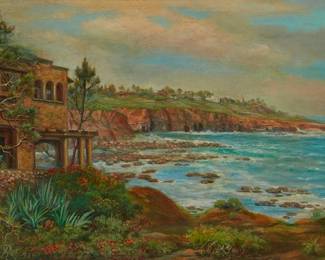 19
Andreas Roth
1872-1949
Laguna Beach, 1934
Oil on canvas
Signed and dated lower left: Andreas Roth
24" H x 36" W
Estimate: $2,000 - $3,000