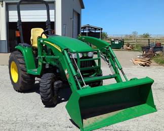 ohn Deere 3320 Tractor, VIN 3TNV88-BMJTe, 471 Hours Showing On Gauge, Includes 300X Front End Loader, 60" Bucket, And iMatch Three Point Hookup