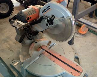 Ridgid 12" Sliding Compound Miter Saw With Laser, Model MS1290LZA, With Manual