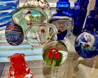 Eclectic & traditional paperweights