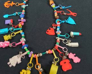 80S CHARM NECKLACE 