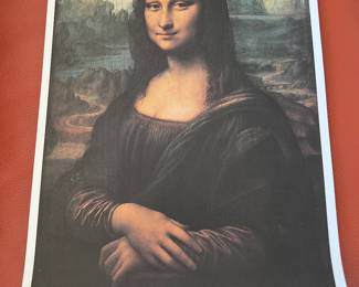 Leonardo da Vinci Mona Lisa (1 on canvas and 1 on cardstock)