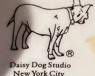 Daisy Dog Studio NYC Teapot w Cup & Saucer
