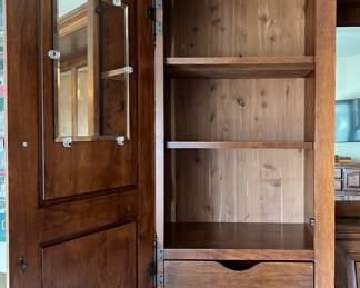 American Heirloom Furniture Traditions Pier Wall Bedroom Unit: Overhead Lights, Cedar Storage, and added UnderBed Storage