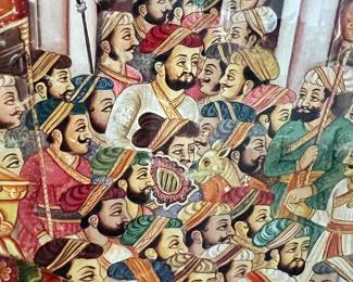 Purchased in India as a parchment  35-40 yrs ago 60 x 97 1/2 