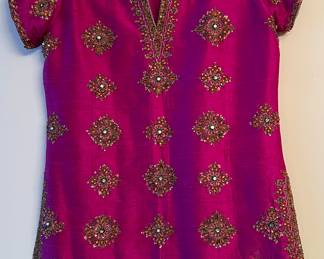 Traditional Indian Top w beautiful beading
