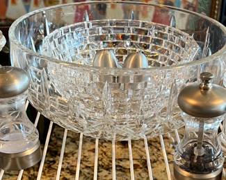 Salt & Pepper Shakers, Crystal Bowls...