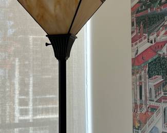 Mission Style Torchiere Floor Lamp 