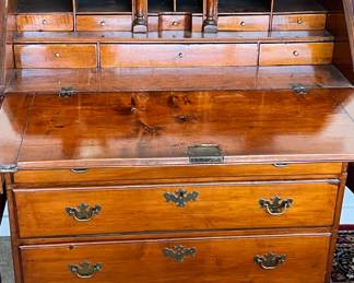 Antique Slant Drop Front Desk 