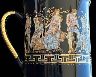 Coffee Mug adis Hand Made in Greece 24 c Gold 