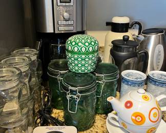 Cuisinart Coffee Pot, Storage Jars 