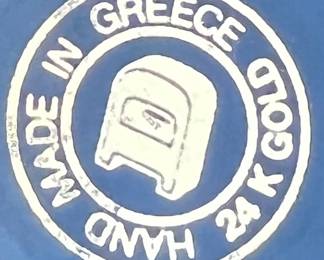 Greece Hand Made 24k Gold Plate