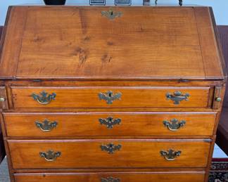 Antique Slant Drop Front Desk 