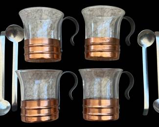 Gloggmugg 4 Pack w Spoons 