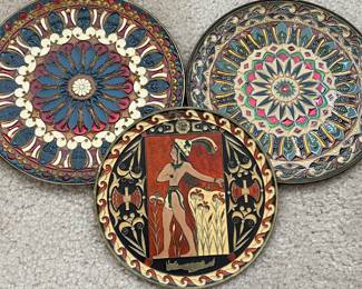 Handpainted, Etched, Mandala Decorative Bronze/Brass/Copper ...