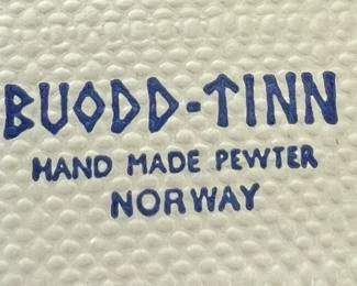 Jewelry Buodd-Tinn Hand Made Pewter Vintage Rolf Buodd Norwegian  Necklace