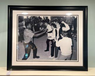 Muhammad Ali and The Beatles signed/autographed, online authenticated (very large, approx 3.5’ x 4.5’)