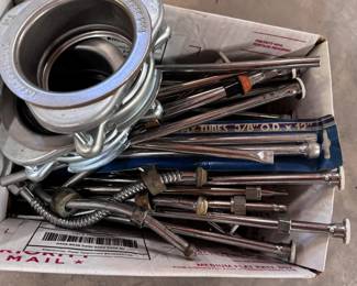 Small box of supply tubes and disposal fittings 