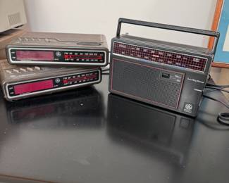 Three small radios