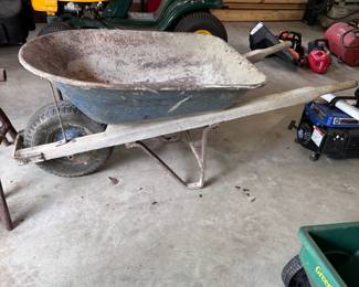 Jackson Manufacturing wheelbarrow, has some oxidation, good used condition otherwise 
