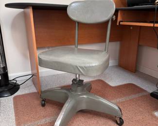 Vintage grey Cosco vinyl office chair