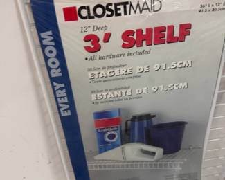 ClosetMaid 3 ft x 12 in. shelf in package