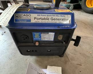 Chicago portable generator (2010) pulls easily, not tested