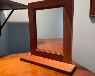 Wooden dresser mirror 14" x 13"