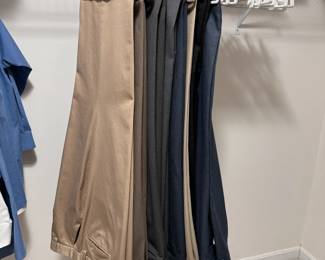Group of men's pants and slacks, good used condition size 36W x 29L