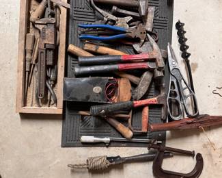 Assortment of vintage hand tools