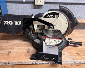 Pro-Tech miter saw, works