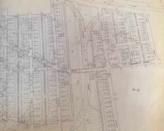 Kanawha County 1964 St. Albans maps, some have discoloration and wear 