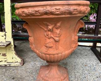 Vintage terracotta urn
