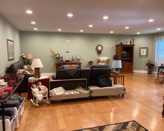 Basement family room overview