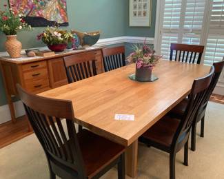 Craft revival dining room table and chairs