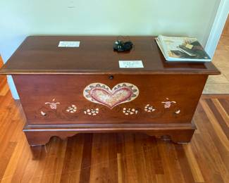Folk painted chest