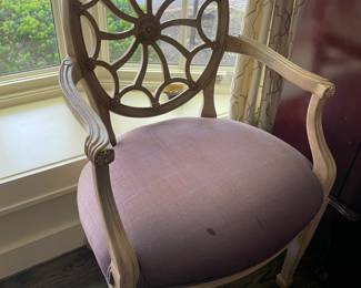 Pair of Ethan Allen Arm Chairs w/ Spider Back