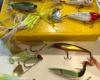 FISHING LURES AND PLASTIC TACKLE BOXES - MORE THAN THIS - NO TIME FOR PHOTOS