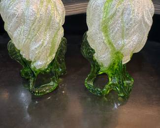 Matching Art glass Vases