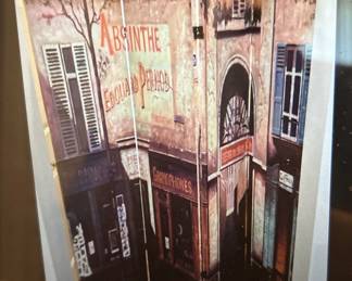 French Canvas Room Divider