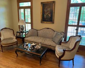 French style sofa and chairs